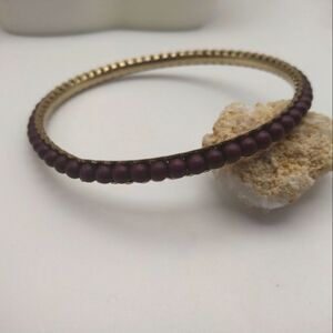 Plum beaded bracelet bangle‎
